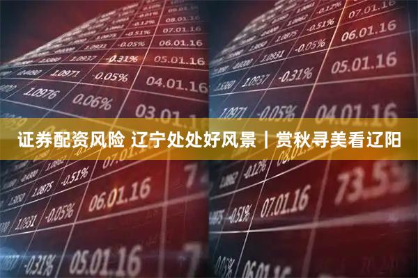 证券配资风险 辽宁处处好风景｜赏秋寻美看辽阳